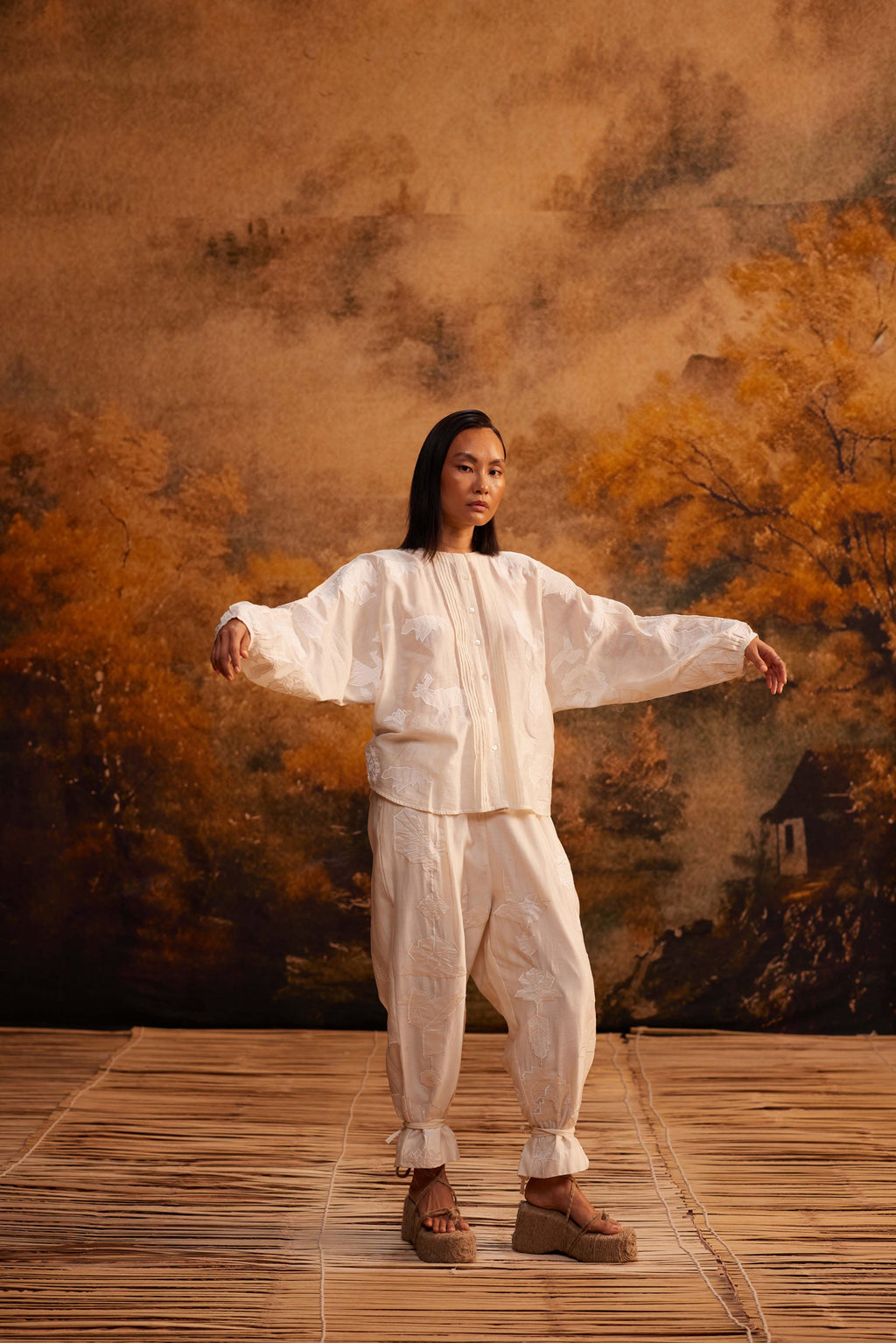 Reiko Drop-Crotch Pants by My Store with Bottom, Pants at Kamakhyaa for sustainable fashion