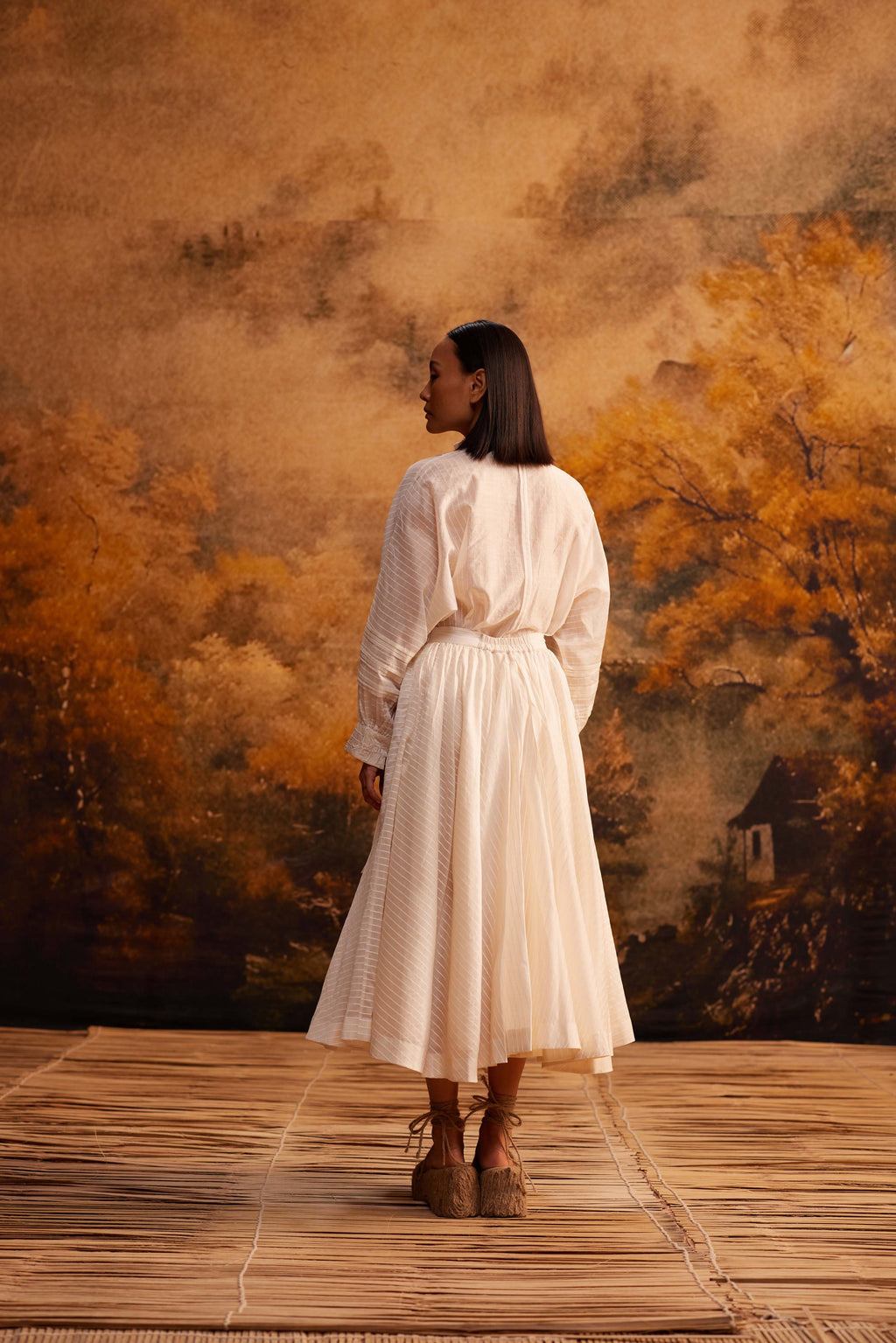 Yama-Ori Dolman Shirt with Ribbon by My Store with Shirt, Top at Kamakhyaa for sustainable fashion