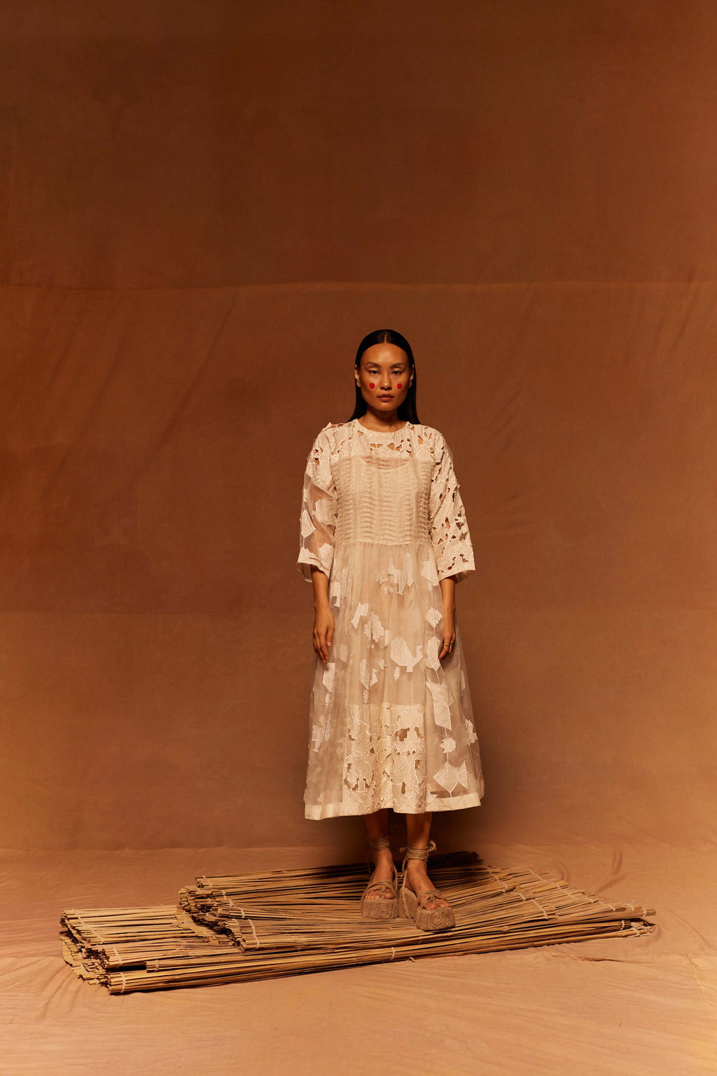 Yamada Patchwork Dress + Slip by My Store with Dress at Kamakhyaa for sustainable fashion