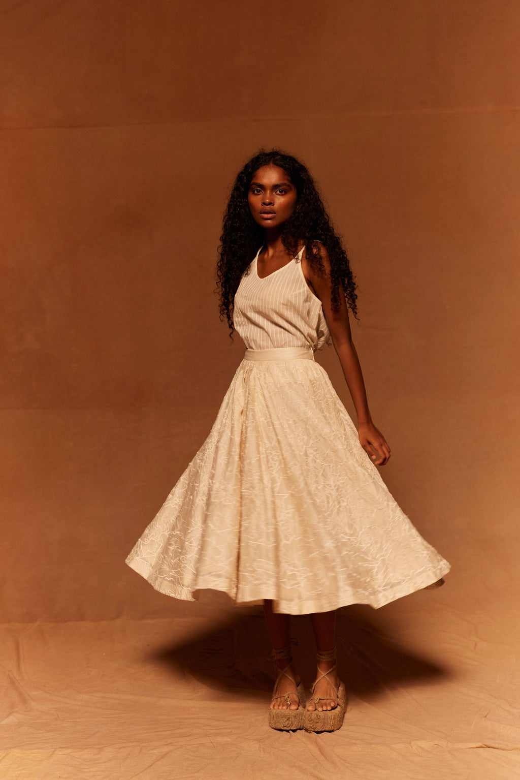 Muryo Emroidered Skirt by My Store with Bottom, Skirt at Kamakhyaa for sustainable fashion