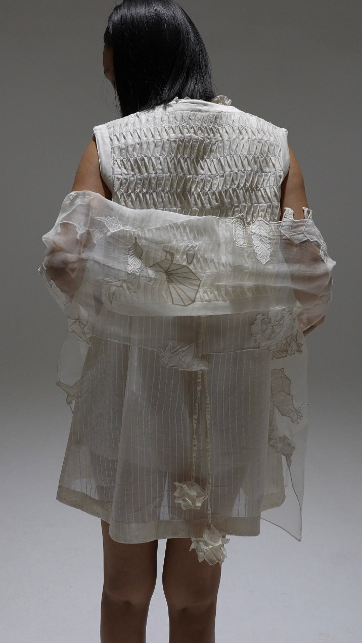 Hangasumi Applique Scarf by My Store with scarf at Kamakhyaa for sustainable fashion