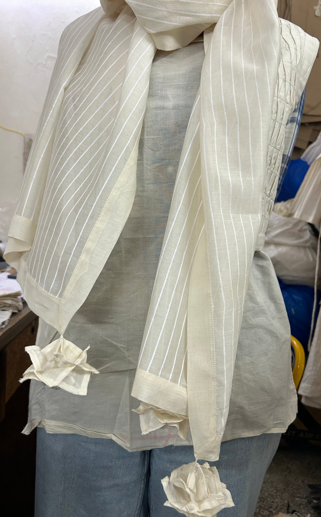 Aiiri Cotton Silk Scarf by My Store with scarf at Kamakhyaa for sustainable fashion