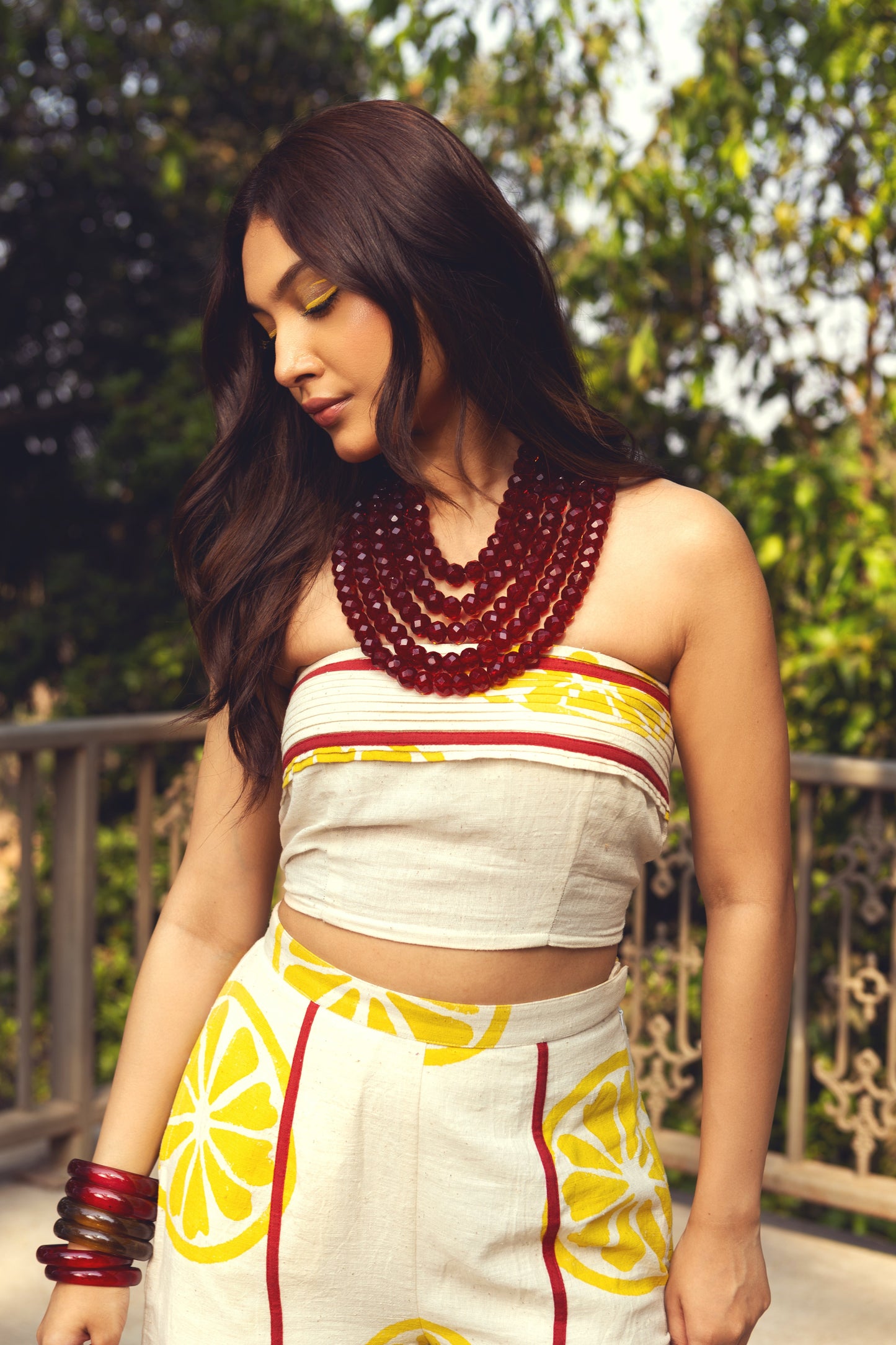 Limoncello Crop Top by Akashii Clothing with Bloom, Top at Kamakhyaa for sustainable fashion