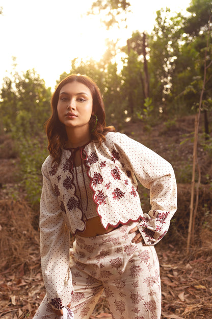 Petal Jacket by Akashii Clothing with Bloom, jacket at Kamakhyaa for sustainable fashion