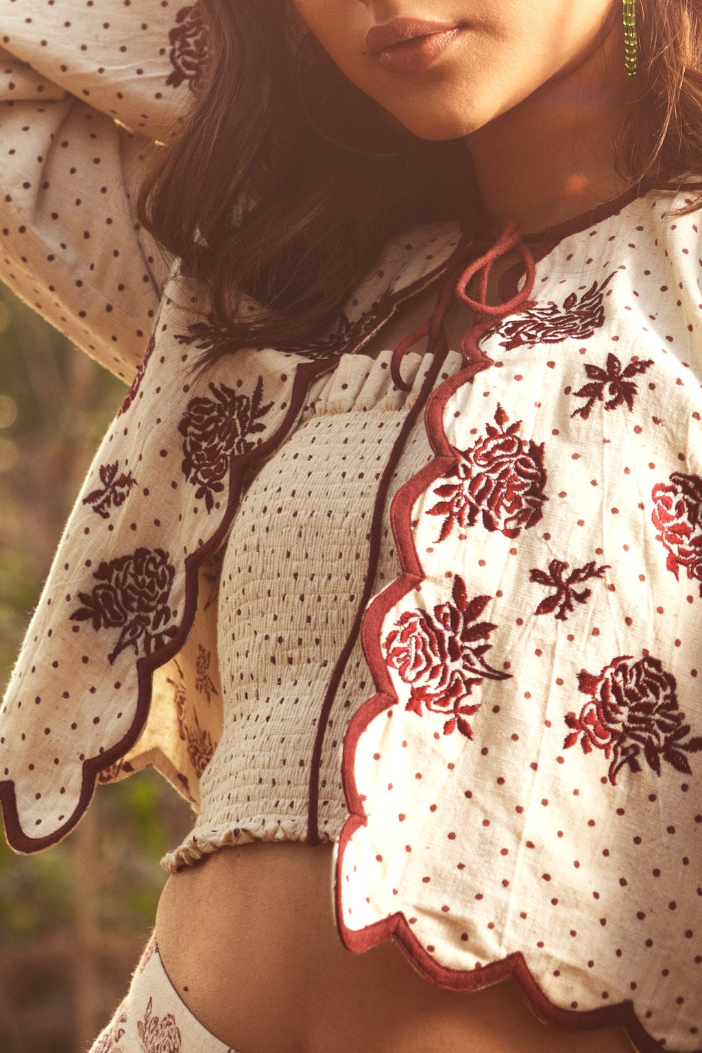 Petal Jacket by Akashii Clothing with Bloom, jacket at Kamakhyaa for sustainable fashion