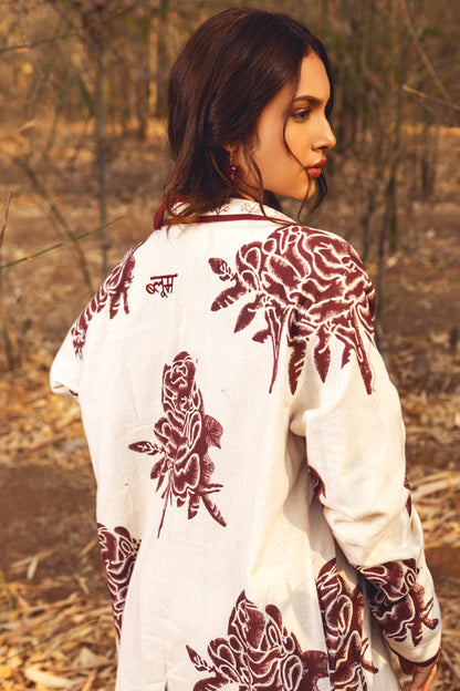 Wild Rose Jacket by Akashii Clothing with Bloom, jacket at Kamakhyaa for sustainable fashion