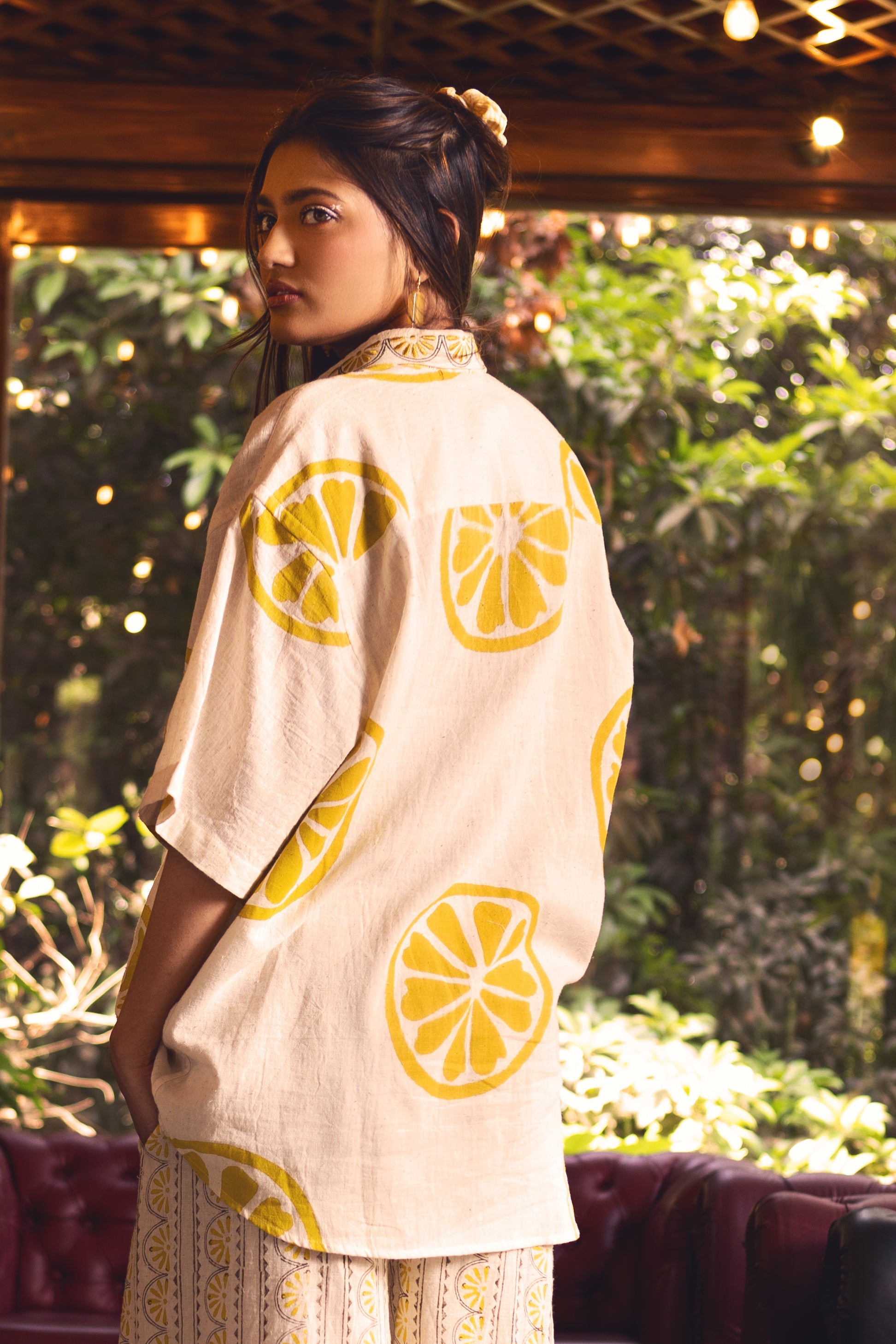 Citrus Slice Shirt by Akashii Clothing with Bloom, Top at Kamakhyaa for sustainable fashion