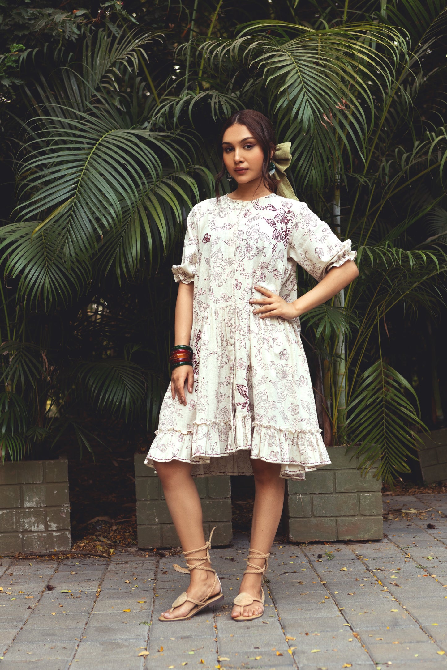 Breeze Dress by Akashii Clothing with Bloom, Dress at Kamakhyaa for sustainable fashion