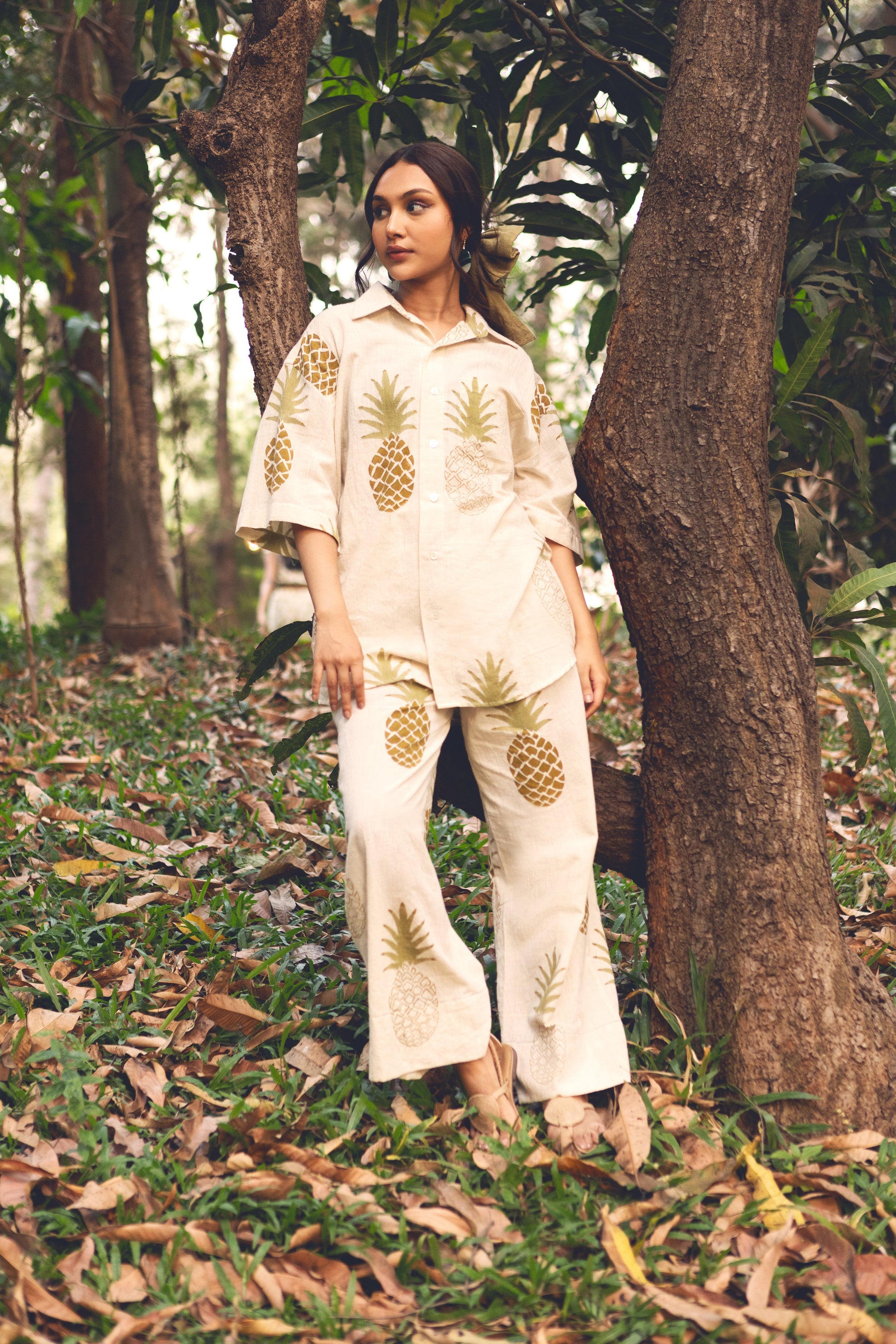 Tropical Shirt by Akashii Clothing with Bloom, Top at Kamakhyaa for sustainable fashion