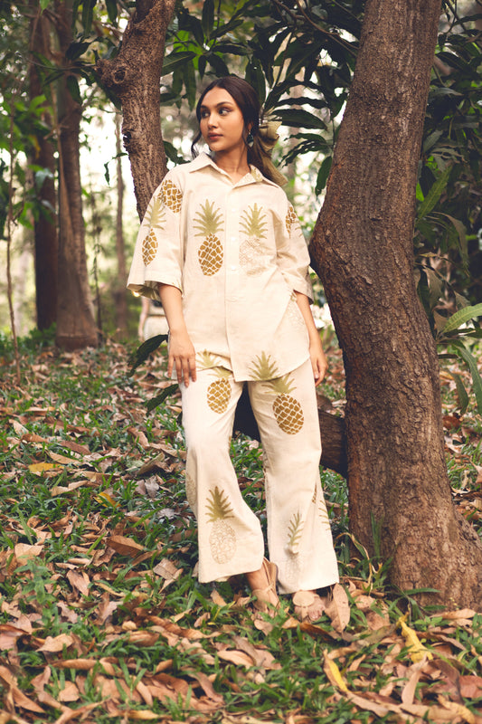 Tropical Pants by Akashii Clothing with Bloom, Bottoms at Kamakhyaa for sustainable fashion