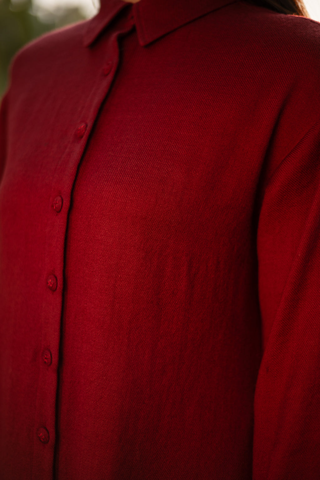 Maroon Merino Wool Aleeza Set by Raas with Maroon, Merino Wool, Regular Fit, Uru by Raas, Winter WearOffice Wear Co-ords, Woven at Kamakhyaa for sustainable fashion