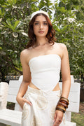 Bandana Tube Top with Ruched Back by Kamakhyaa India with Cosmos by Akashi Clothing, Internal Tags Missing at Kamakhyaa India for sustainable fashion