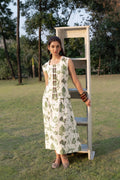 A-Line Maxi Dress with Ruched Back by Kamakhyaa India with Cosmos by Akashi Clothing, Internal Tags Missing at Kamakhyaa India for sustainable fashion
