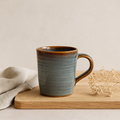 Rustic Stoneware Coffee Mug - Minimalist Handmade Ceramic Coffee Cup by Aetherea World with at Kamakhyaa for sustainable fashion