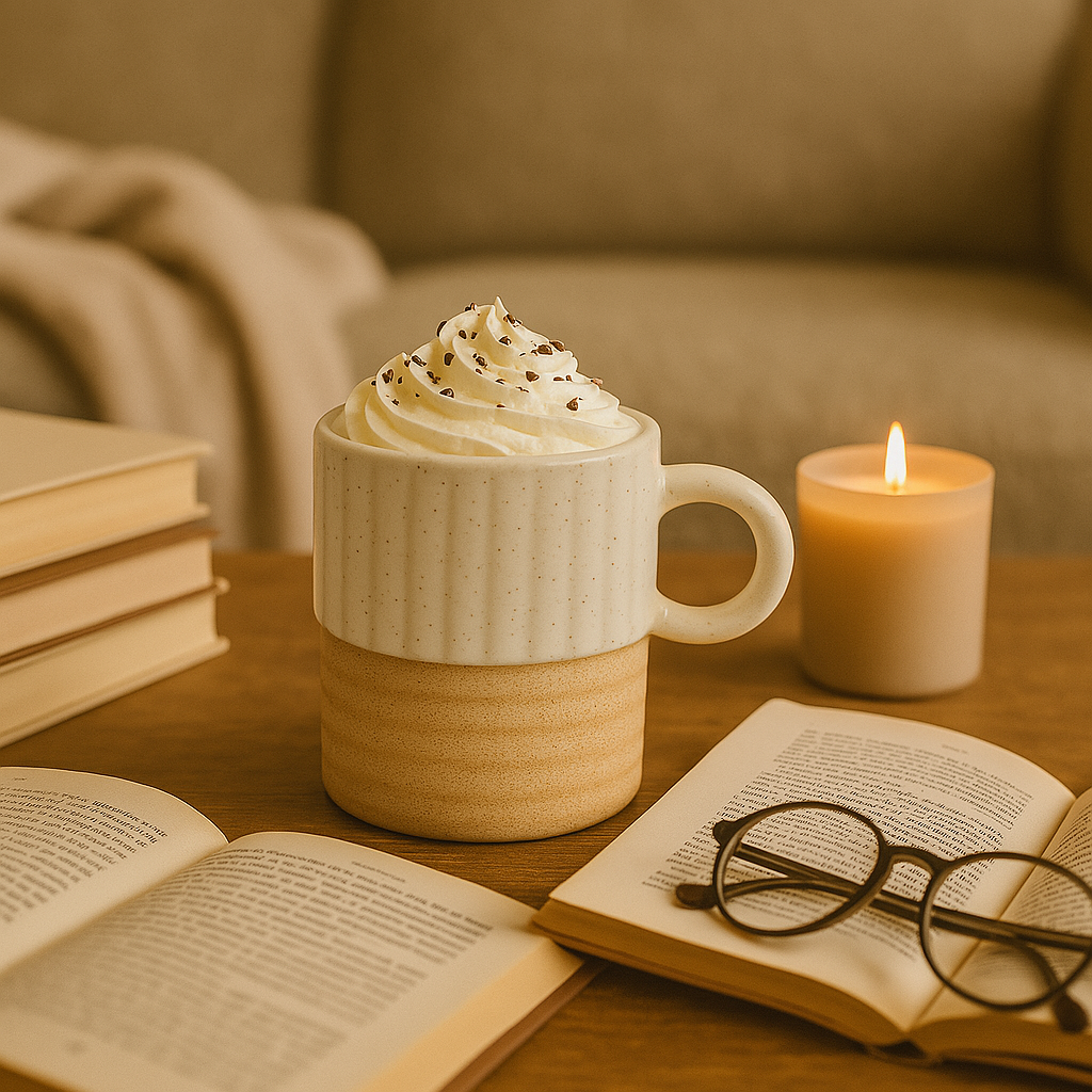 Earth & Ivory – Rustic Stoneware Mug by Aetherea World with at Kamakhyaa for sustainable fashion