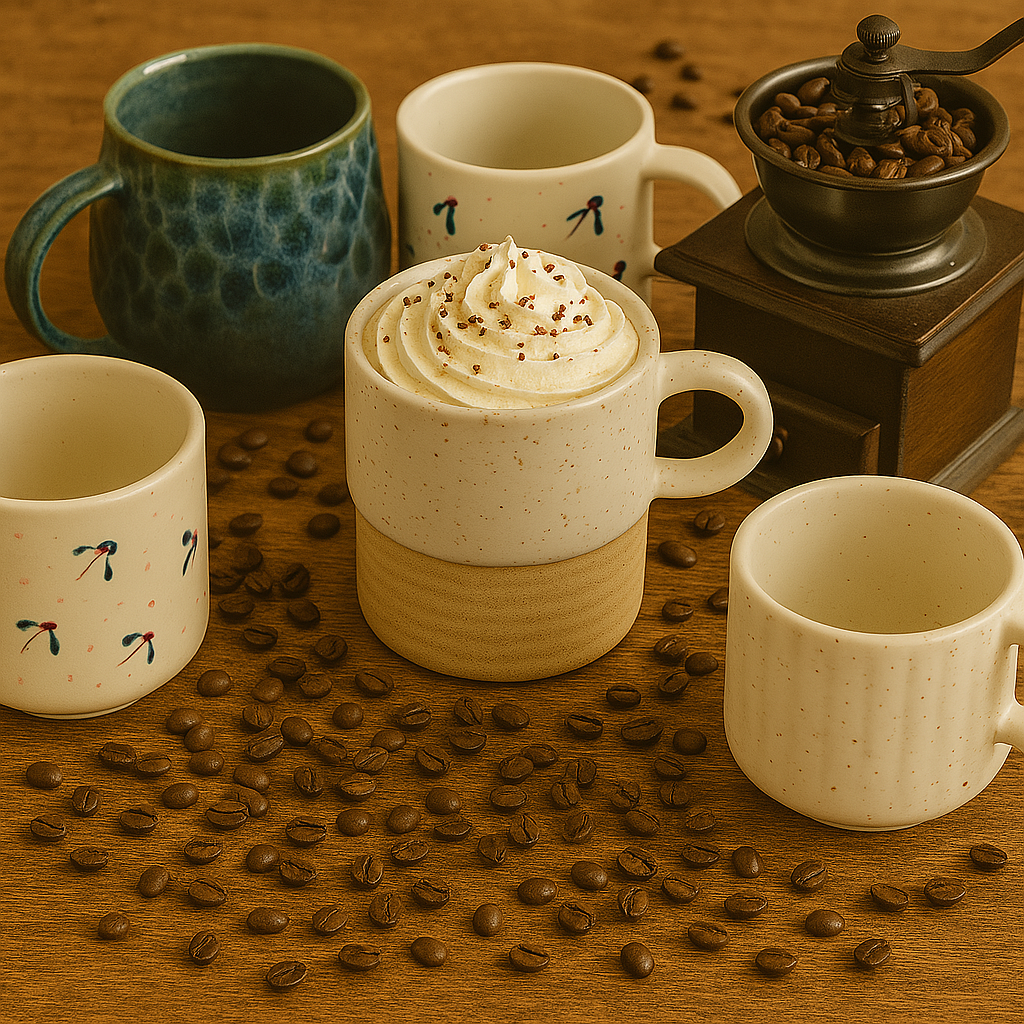 Earth & Ivory – Rustic Stoneware Mug by Aetherea World with at Kamakhyaa for sustainable fashion