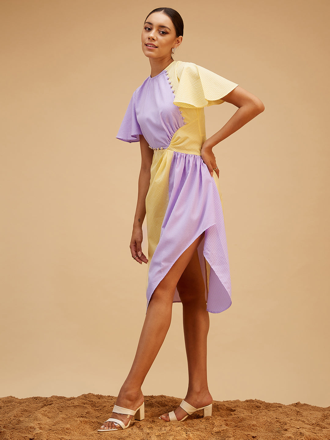 Color Balance Dress by Bohobi with Large, Medium, Small, X-Large at Kamakhyaa for sustainable fashion
