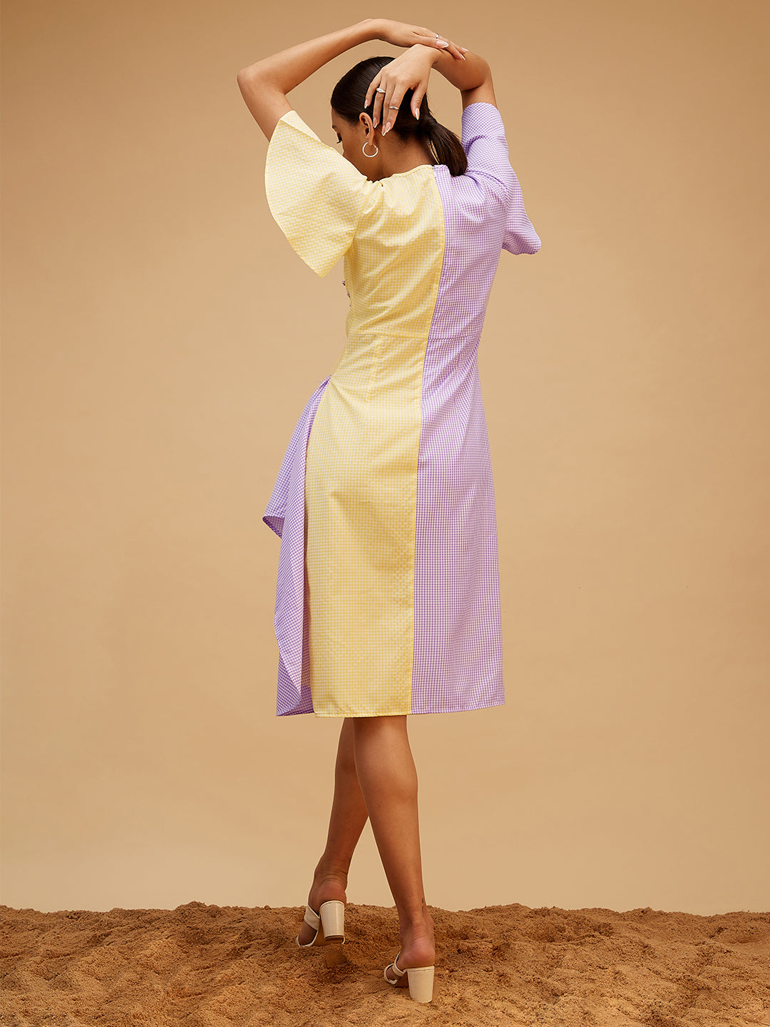 Color Balance Dress by Bohobi with Large, Medium, Small, X-Large at Kamakhyaa for sustainable fashion