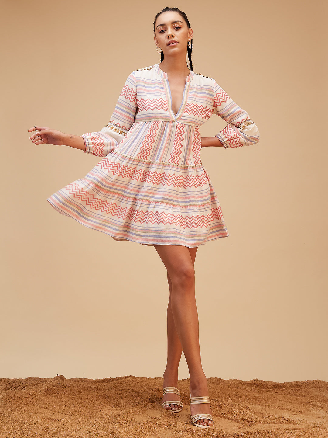 The Boho Vibe Dress by Bohobi with Large, Medium, Small, X-Large, X-Small at Kamakhyaa for sustainable fashion