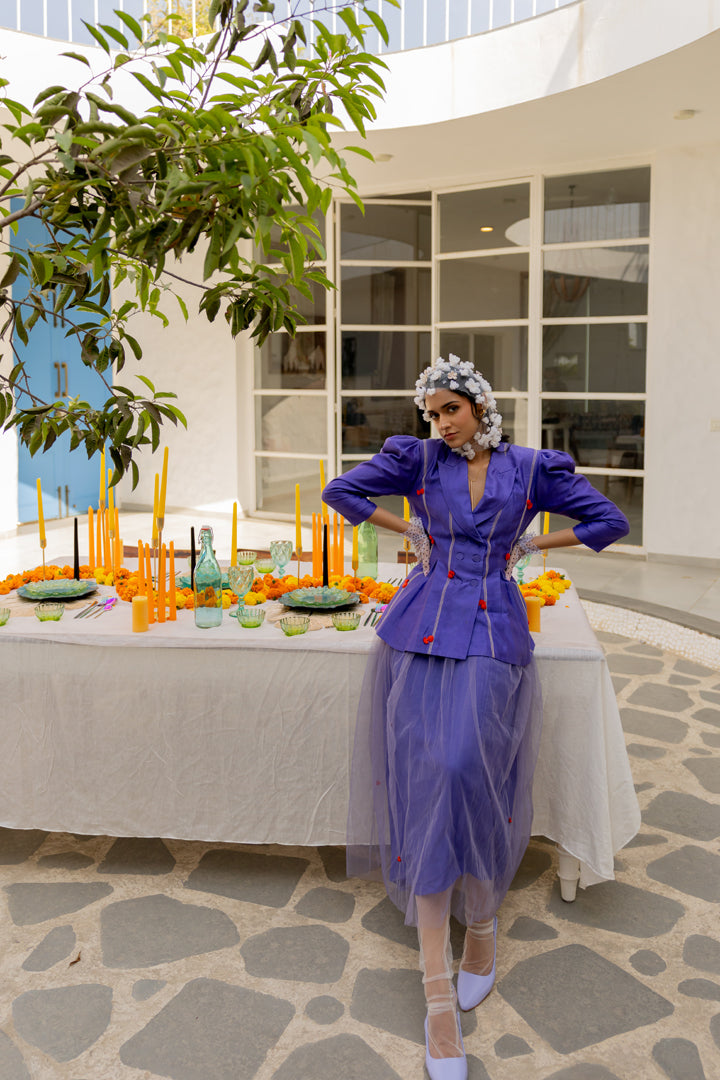 Erin by Chambray & Co. with Artisanal Wear, Dresses, Eco Fashion, Handcrafted at Kamakhyaa for sustainable fashion