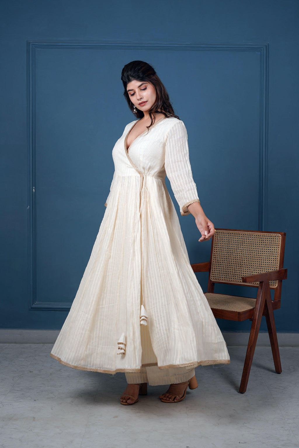 Svarn Angrakha set by Taro India with Imrie at Kamakhyaa for sustainable fashion