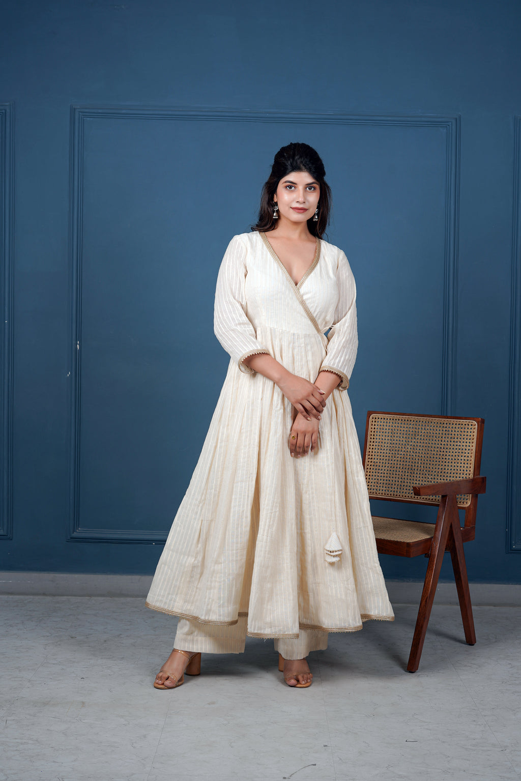 Svarn Angrakha set by Taro India with Imrie at Kamakhyaa for sustainable fashion