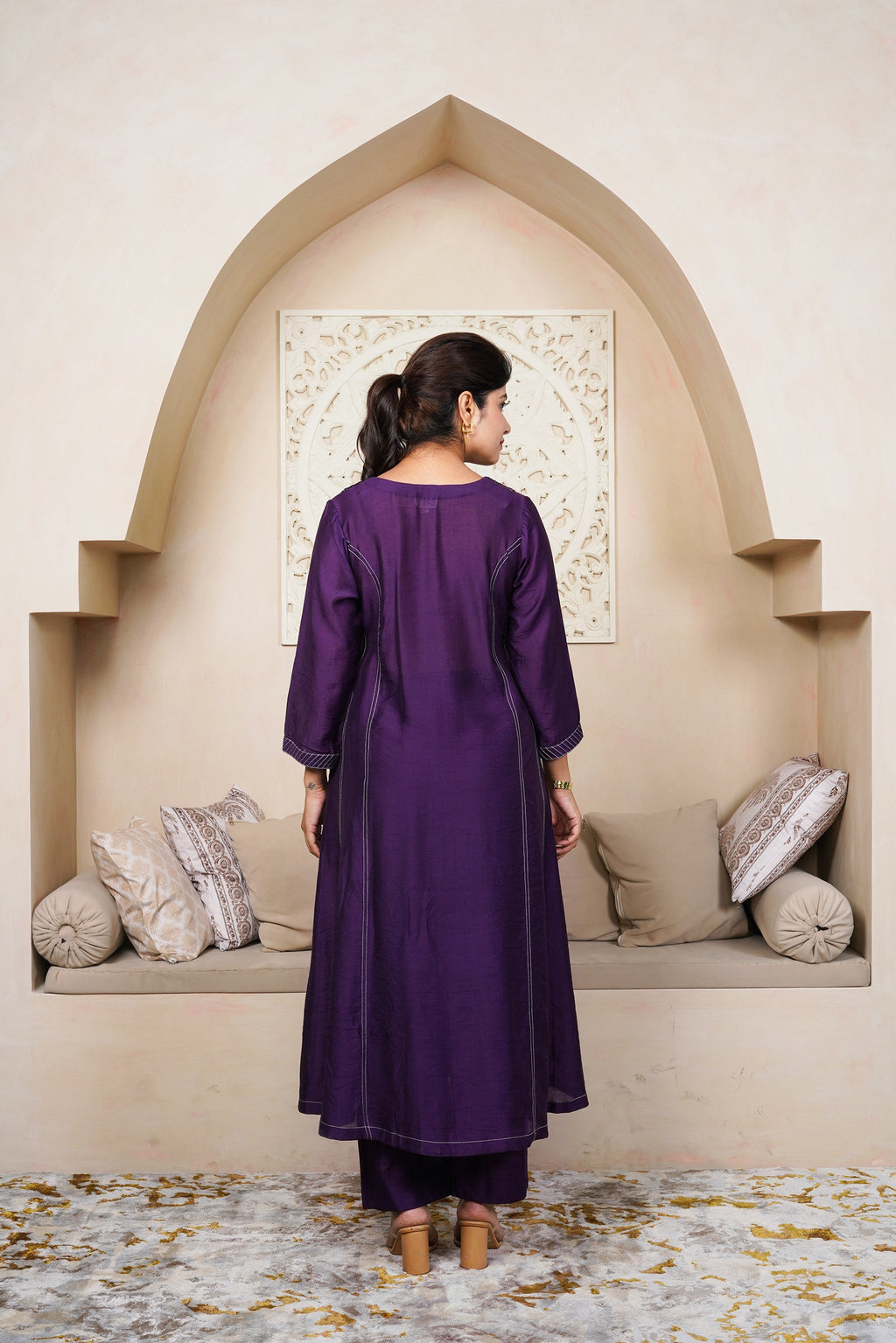 Russian Violet by Taro India with Imrie at Kamakhyaa for sustainable fashion