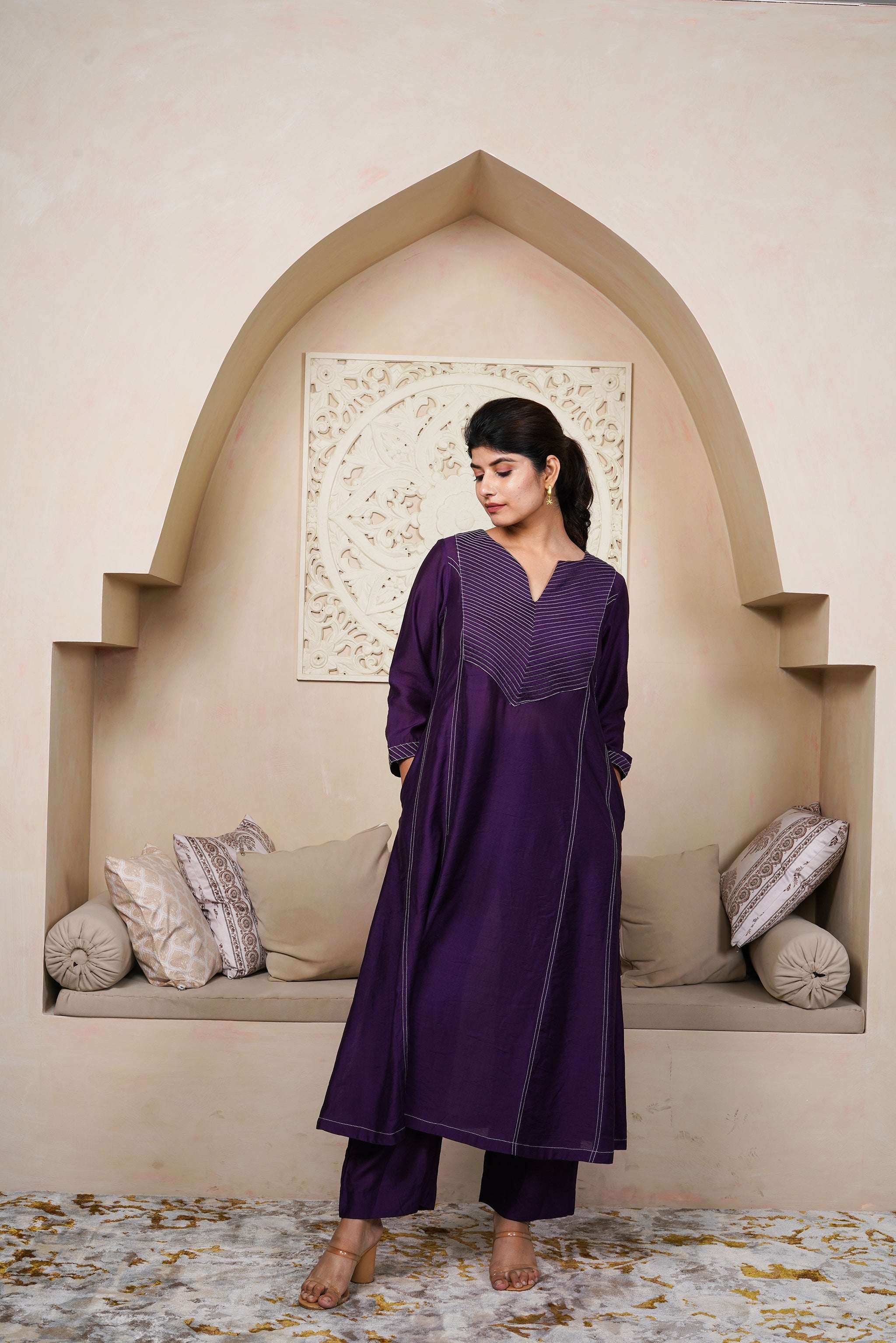 Russian Violet by Taro India with Imrie at Kamakhyaa for sustainable fashion