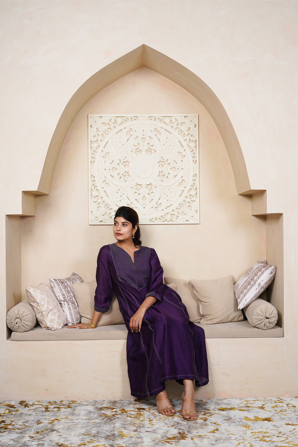 Russian Violet by Taro India with Imrie at Kamakhyaa for sustainable fashion