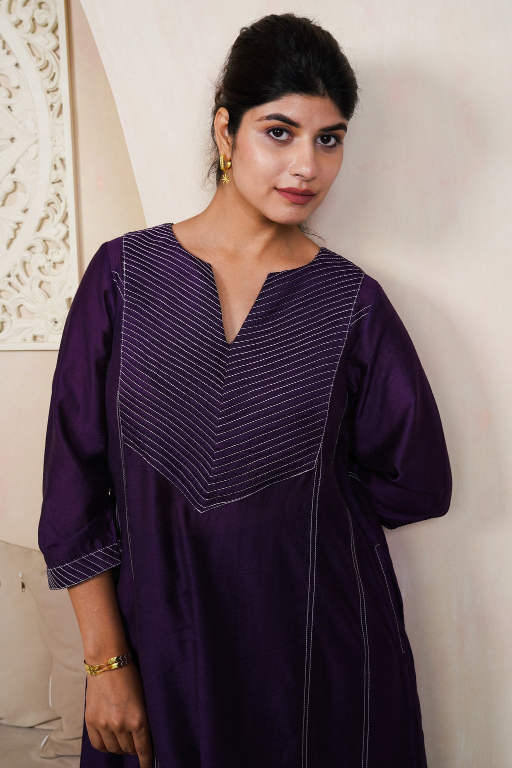 Russian Violet by Taro India with Imrie at Kamakhyaa for sustainable fashion