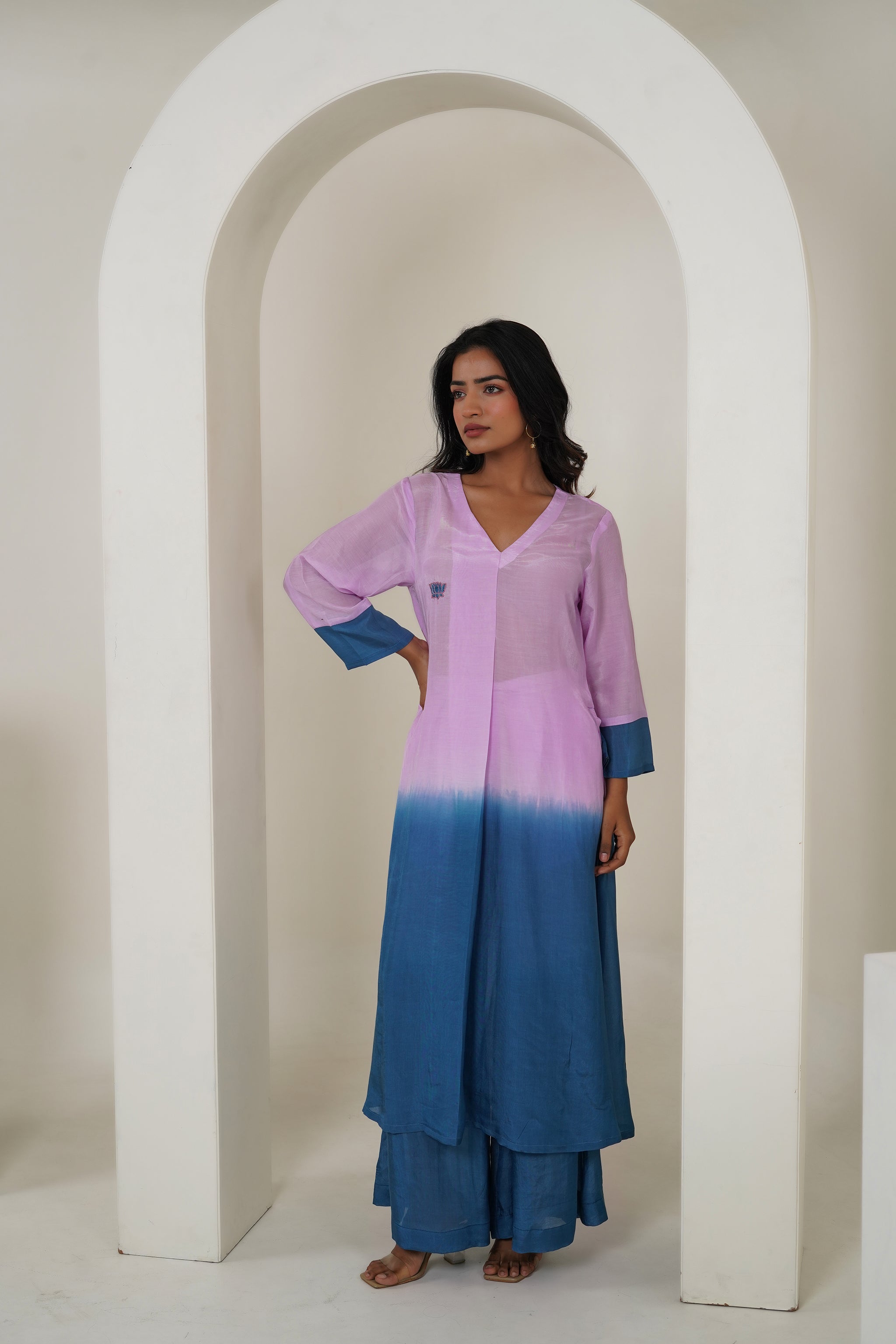 Cobalt Lavender by Taro India with Imrie at Kamakhyaa for sustainable fashion