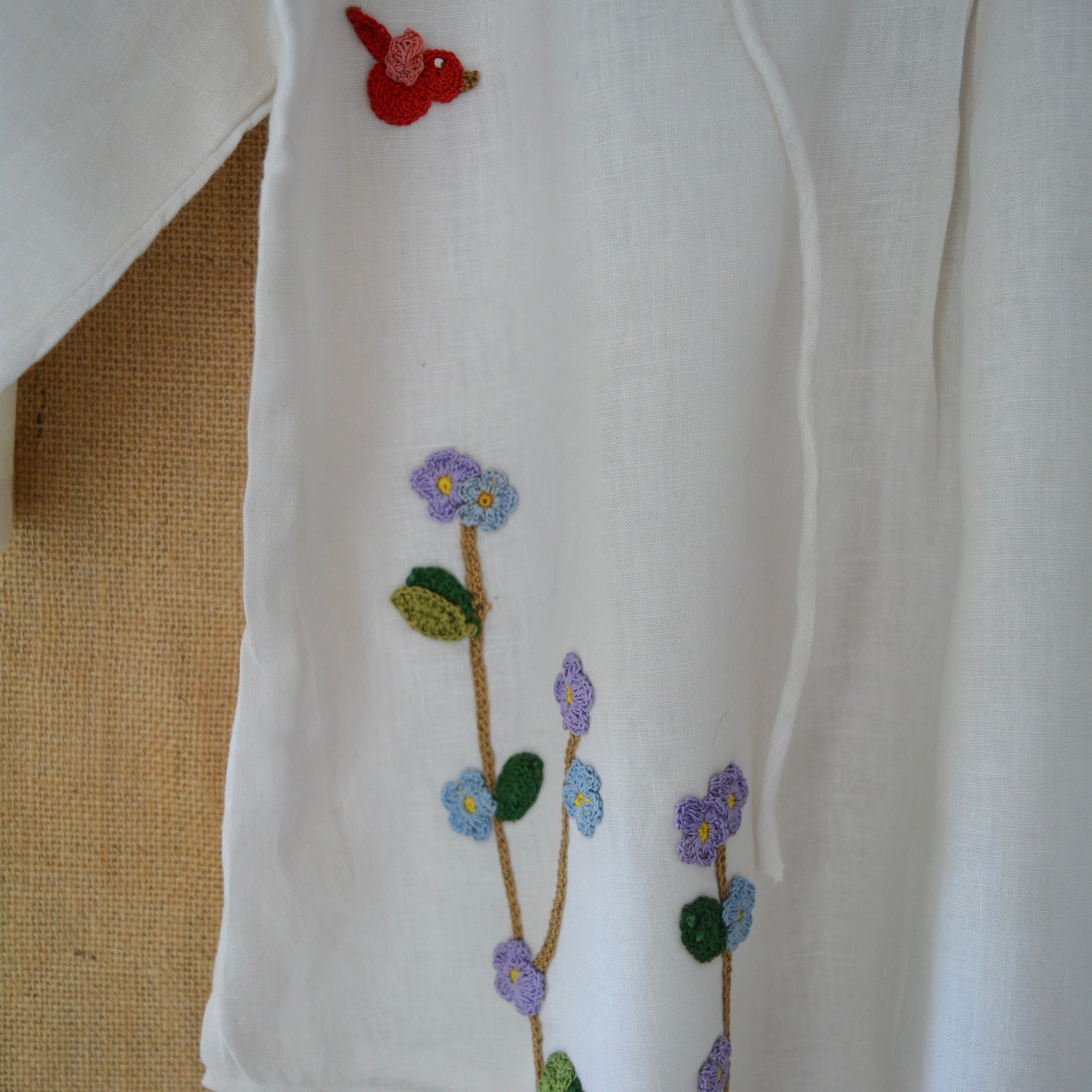 White Serene Stich Linen Top by Ikriit'm with Linen at Kamakhyaa for sustainable fashion