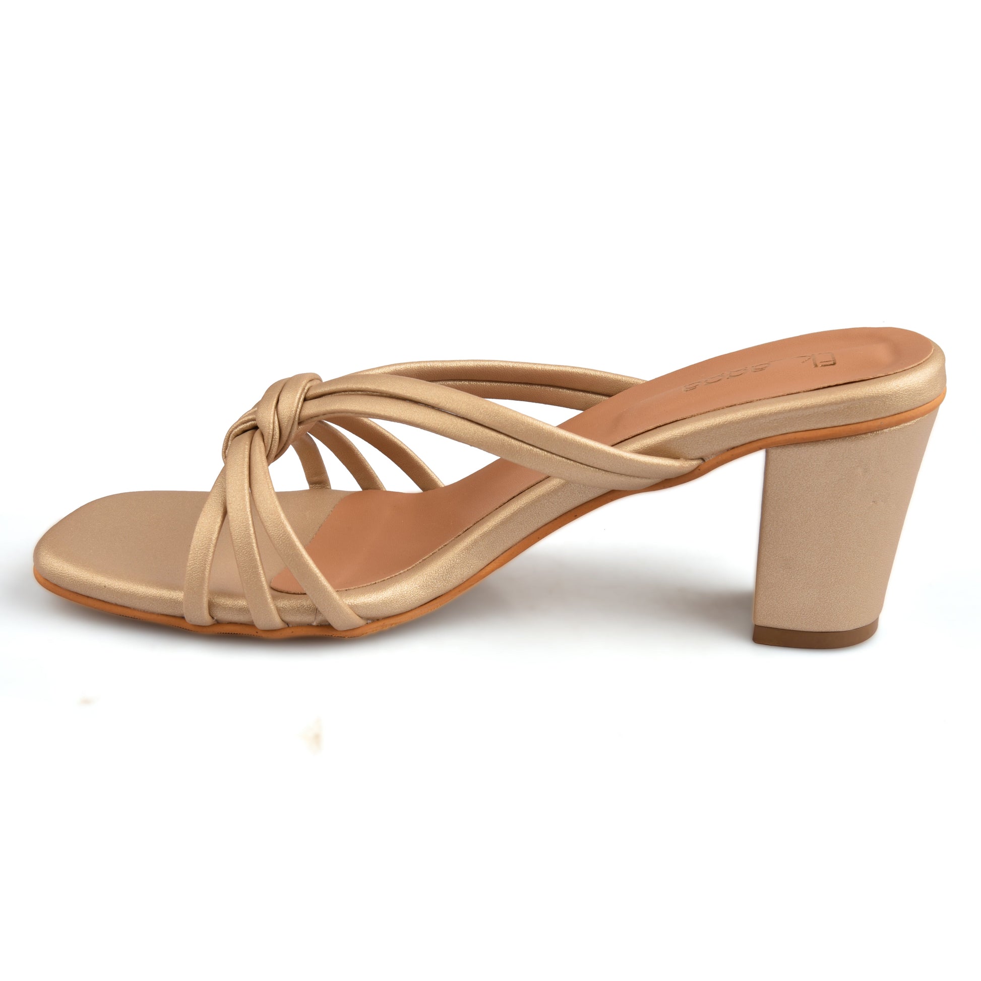 Knot Gold Heels by Ek Agga with Gold, heels, Knot at Kamakhyaa for sustainable fashion