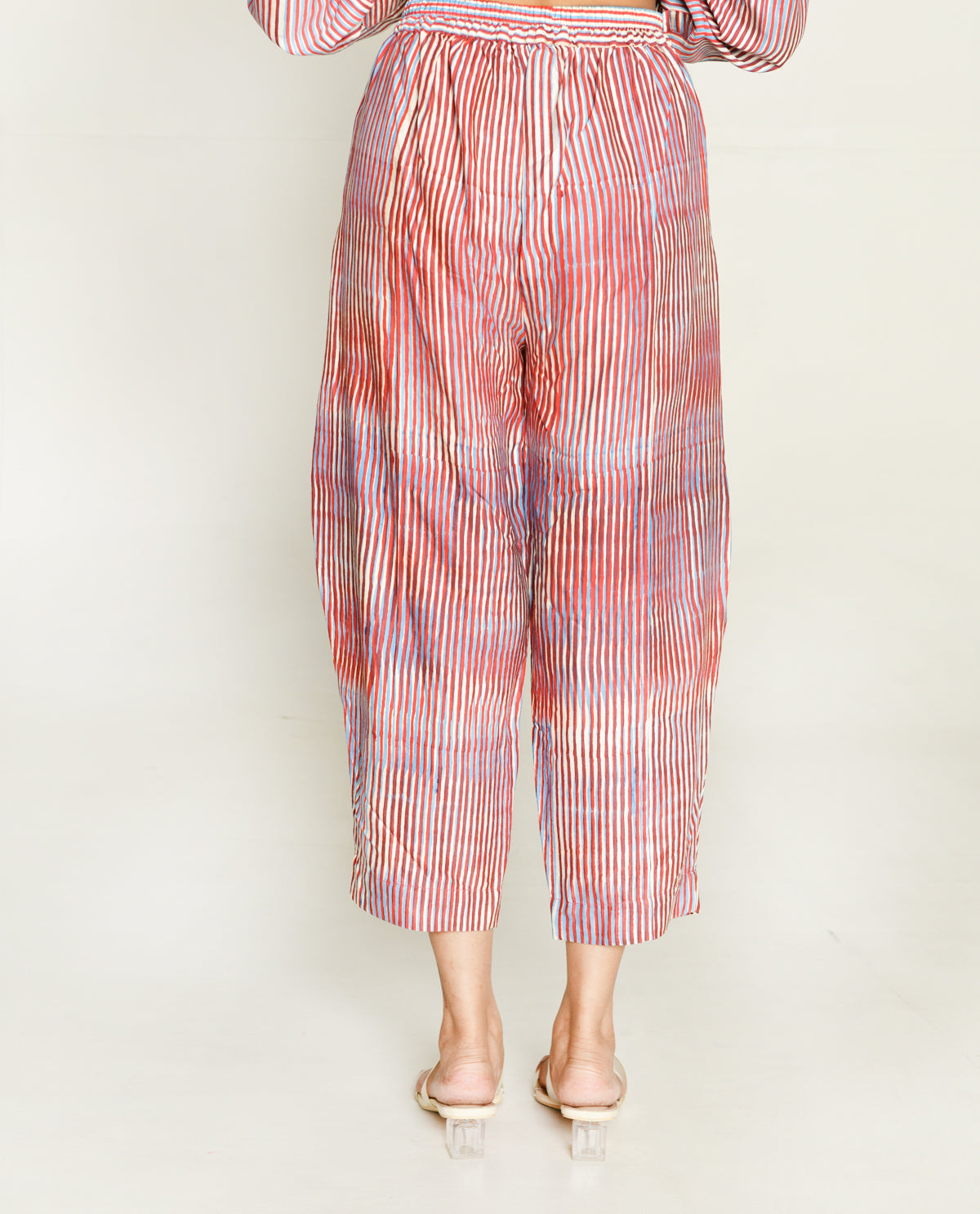 Plosky Cloud Culottes Pant by Rias Jaipur with Bhram, Casual Wear, Cotton Bemberg Regular Fit Casual Wear Multicolor Pants Bhram at Kamakhyaa for sustainable fashion