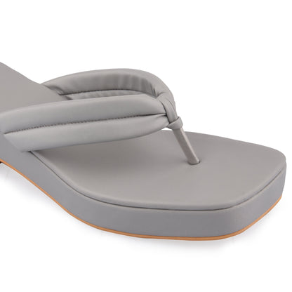 Grey Wedges by Ek Agga with Grey, heels, Platform at Kamakhyaa for sustainable fashion