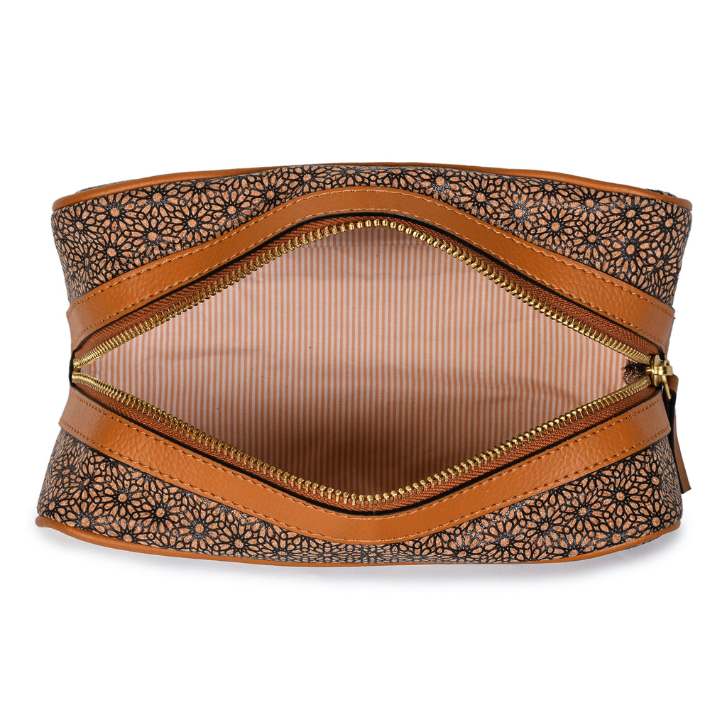 Travel Utility Kit - Tan by Green Hermitage with Accents & Accessories, Corporate Products & Travel Accessories by Green Hermitage at Kamakhyaa for sustainable fashion