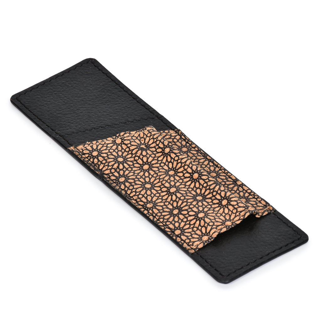 Handcrafted, Vegan Leather Pen Holder - Black by Green Hermitage with Accents & Accessories, Corporate Products & Travel Accessories by Green Hermitage at Kamakhyaa for sustainable fashion