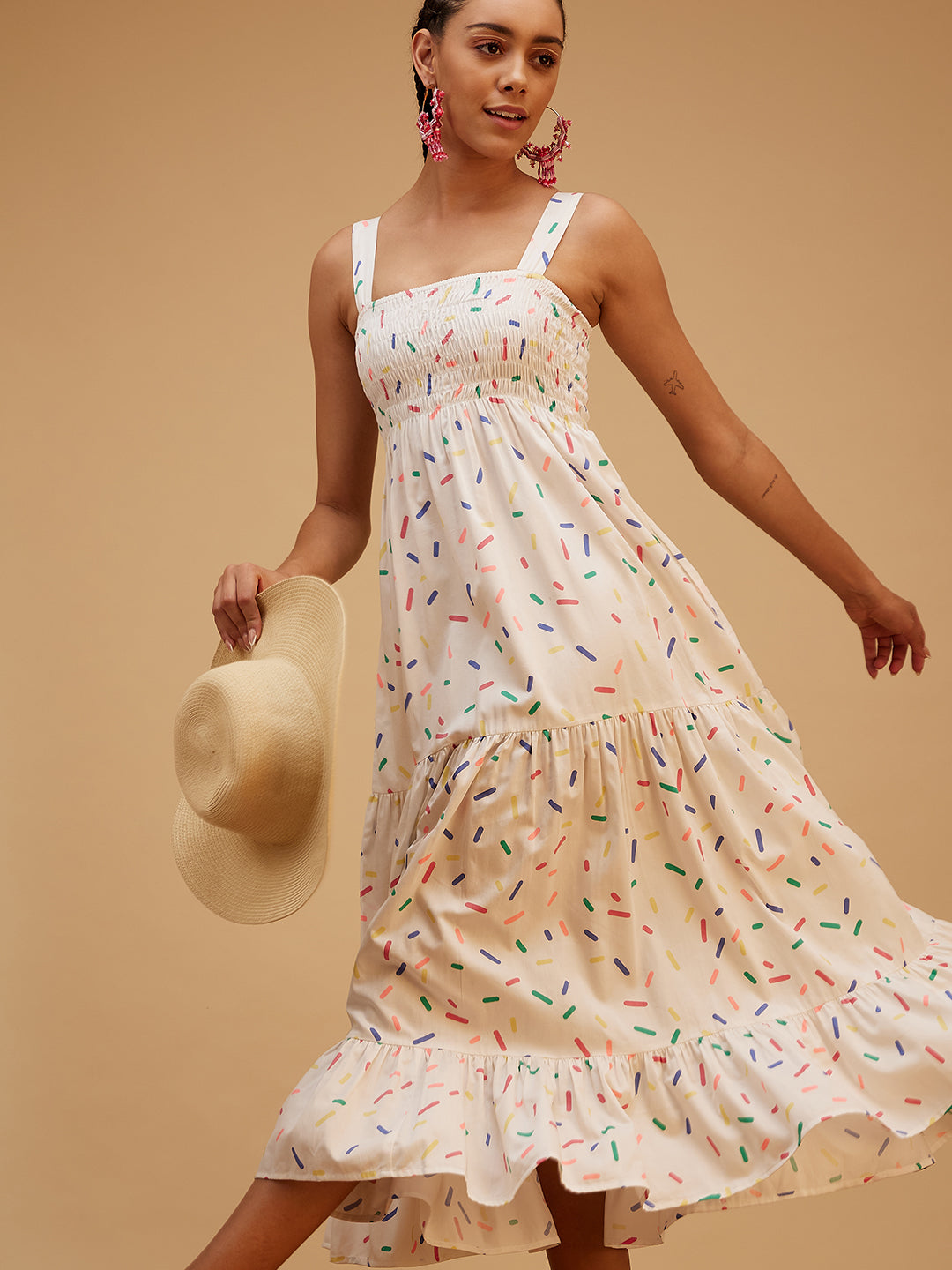 Summer Smile Dress by Bohobi with Large, Medium, no lining, Small, X-Large, X-Small at Kamakhyaa for sustainable fashion
