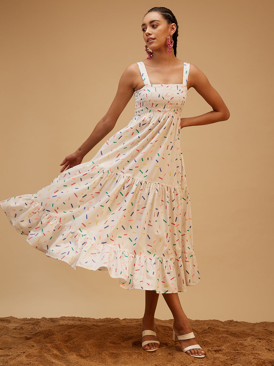 Summer Smile Dress by Bohobi with Large, Medium, no lining, Small, X-Large, X-Small at Kamakhyaa for sustainable fashion