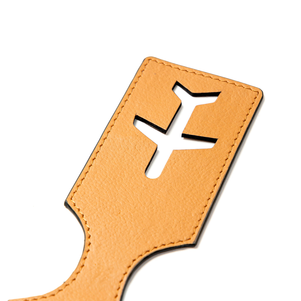 Airplane Vegan Leather Travel Tag - Tan Matt by Green Hermitage with Accents & Accessories, Corporate Products & Travel Accessories by Green Hermitage at Kamakhyaa for sustainable fashion
