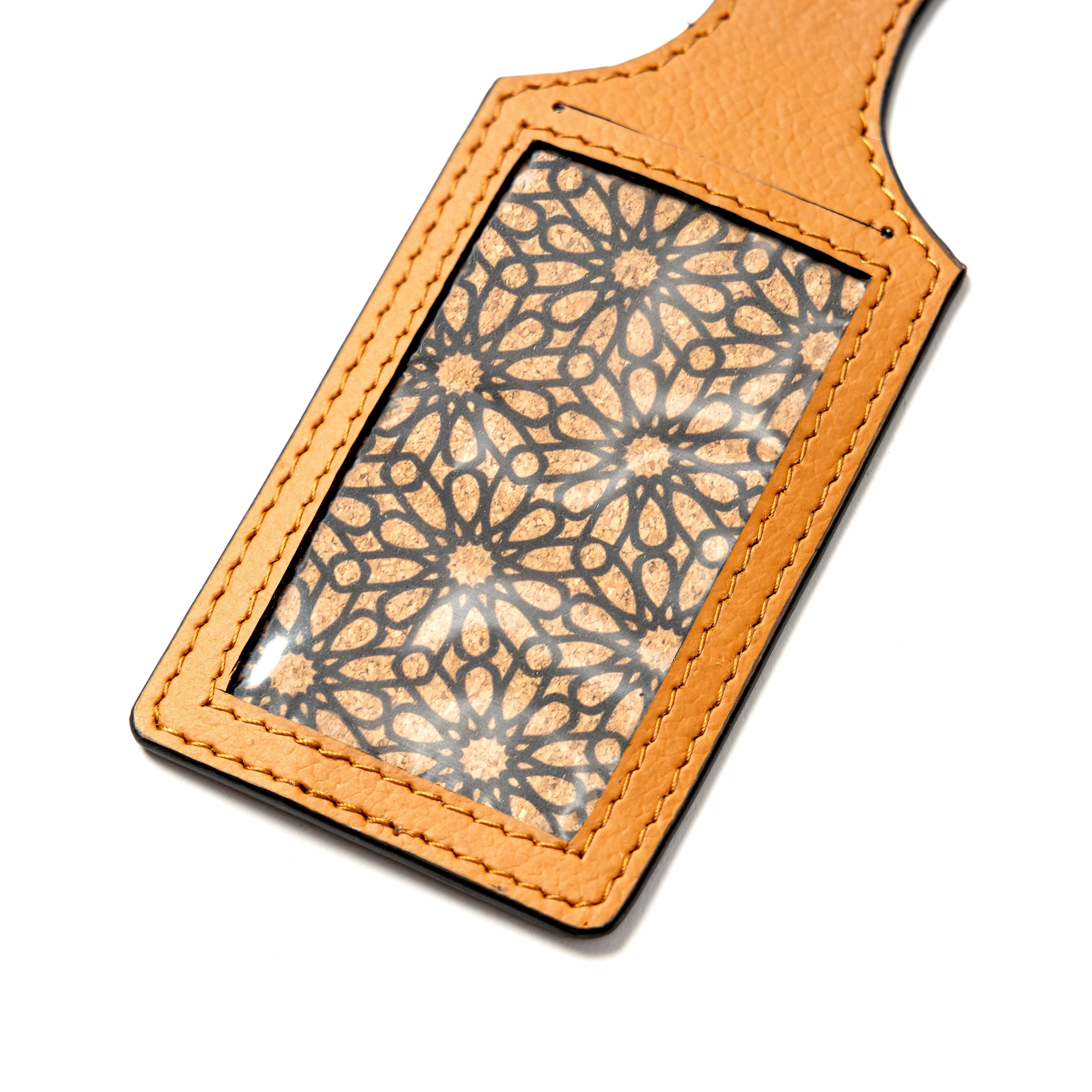 Airplane Vegan Leather Travel Tag - Tan Matt by Green Hermitage with Accents & Accessories, Corporate Products & Travel Accessories by Green Hermitage at Kamakhyaa for sustainable fashion