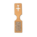 Airplane Vegan Leather Travel Tag - Caramel by Green Hermitage with Accents & Accessories, Corporate Products & Travel Accessories by Green Hermitage at Kamakhyaa for sustainable fashion