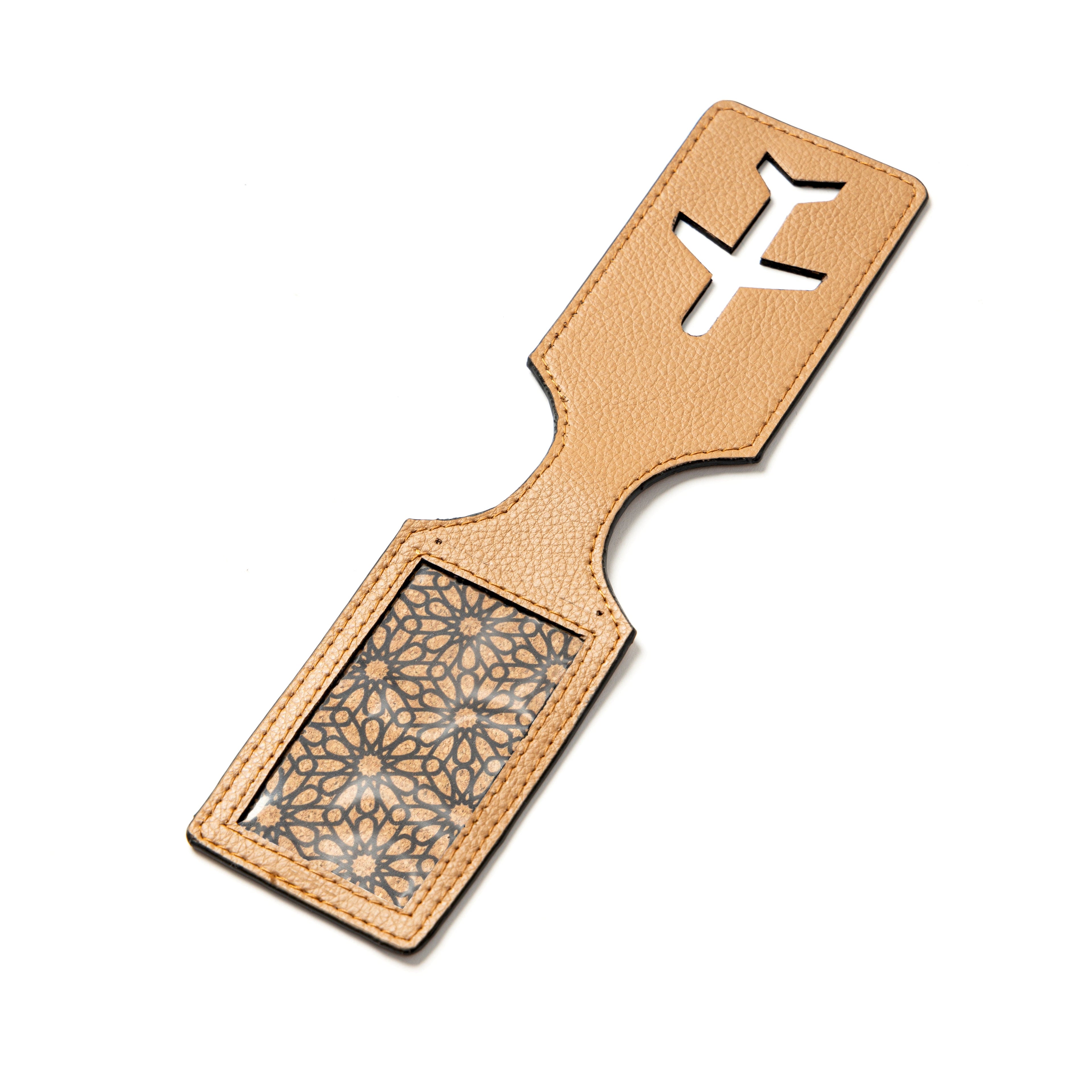 Airplane Vegan Leather Travel Tag - Caramel by Green Hermitage with Accents & Accessories, Corporate Products & Travel Accessories by Green Hermitage at Kamakhyaa for sustainable fashion
