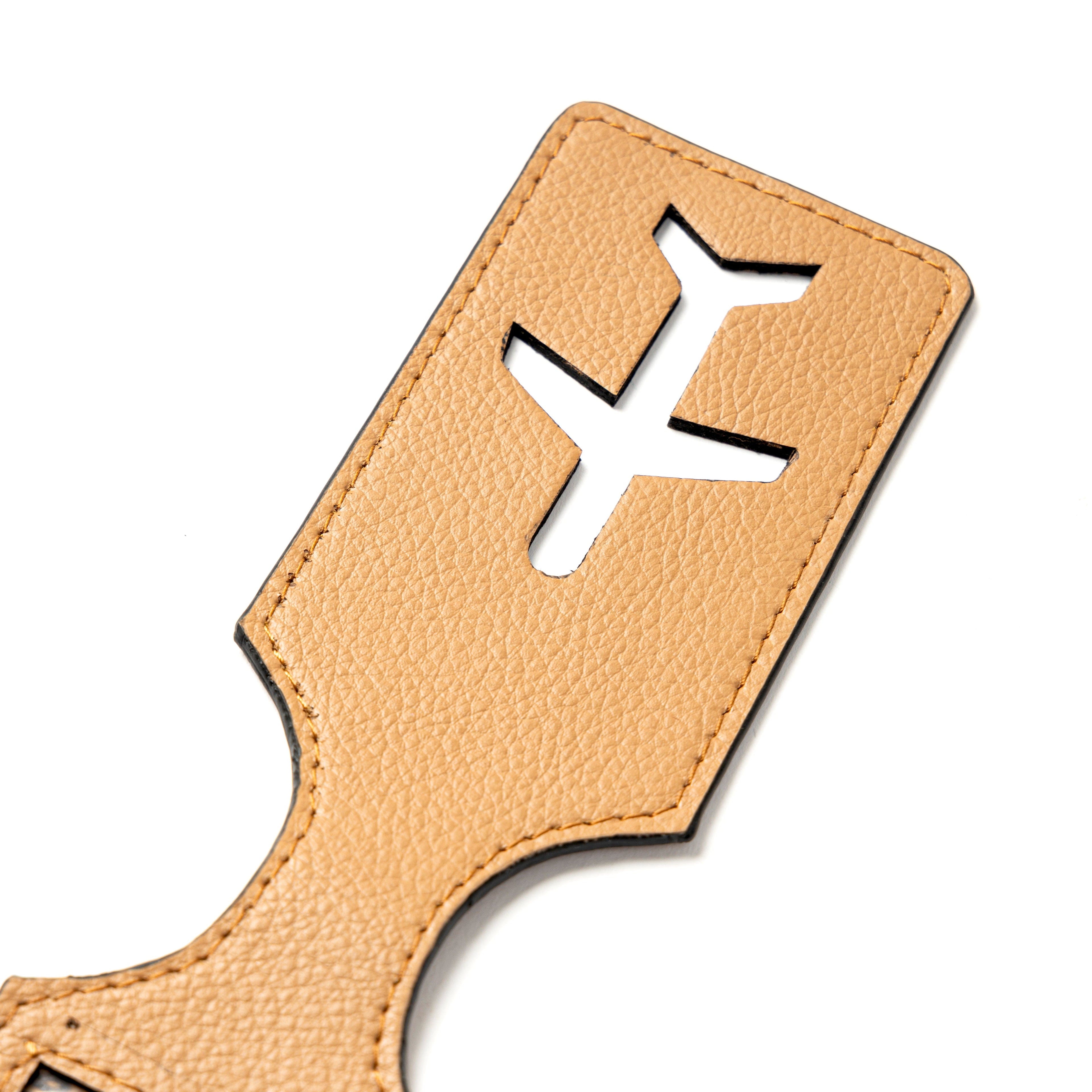 Airplane Vegan Leather Travel Tag - Caramel by Green Hermitage with Accents & Accessories, Corporate Products & Travel Accessories by Green Hermitage at Kamakhyaa for sustainable fashion