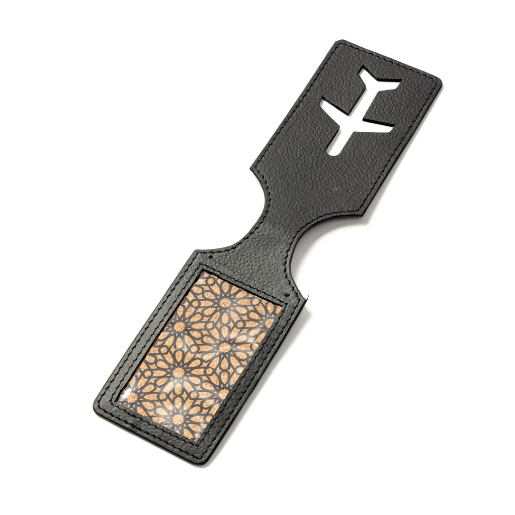 Airplane Vegan Leather Travel Tag - Kohl by Green Hermitage with Accents & Accessories, Corporate Products & Travel Accessories by Green Hermitage at Kamakhyaa for sustainable fashion