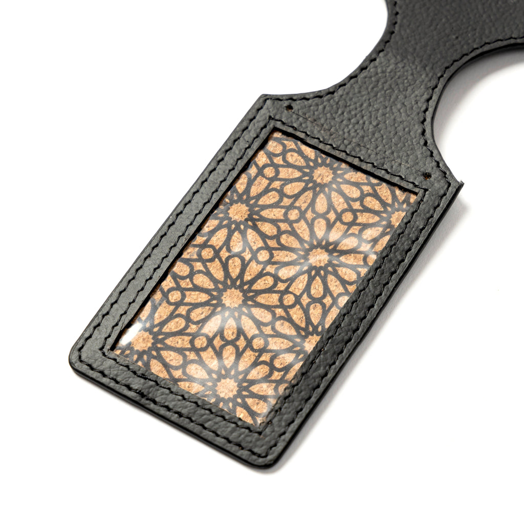 Airplane Vegan Leather Travel Tag - Kohl by Green Hermitage with Accents & Accessories, Corporate Products & Travel Accessories by Green Hermitage at Kamakhyaa for sustainable fashion