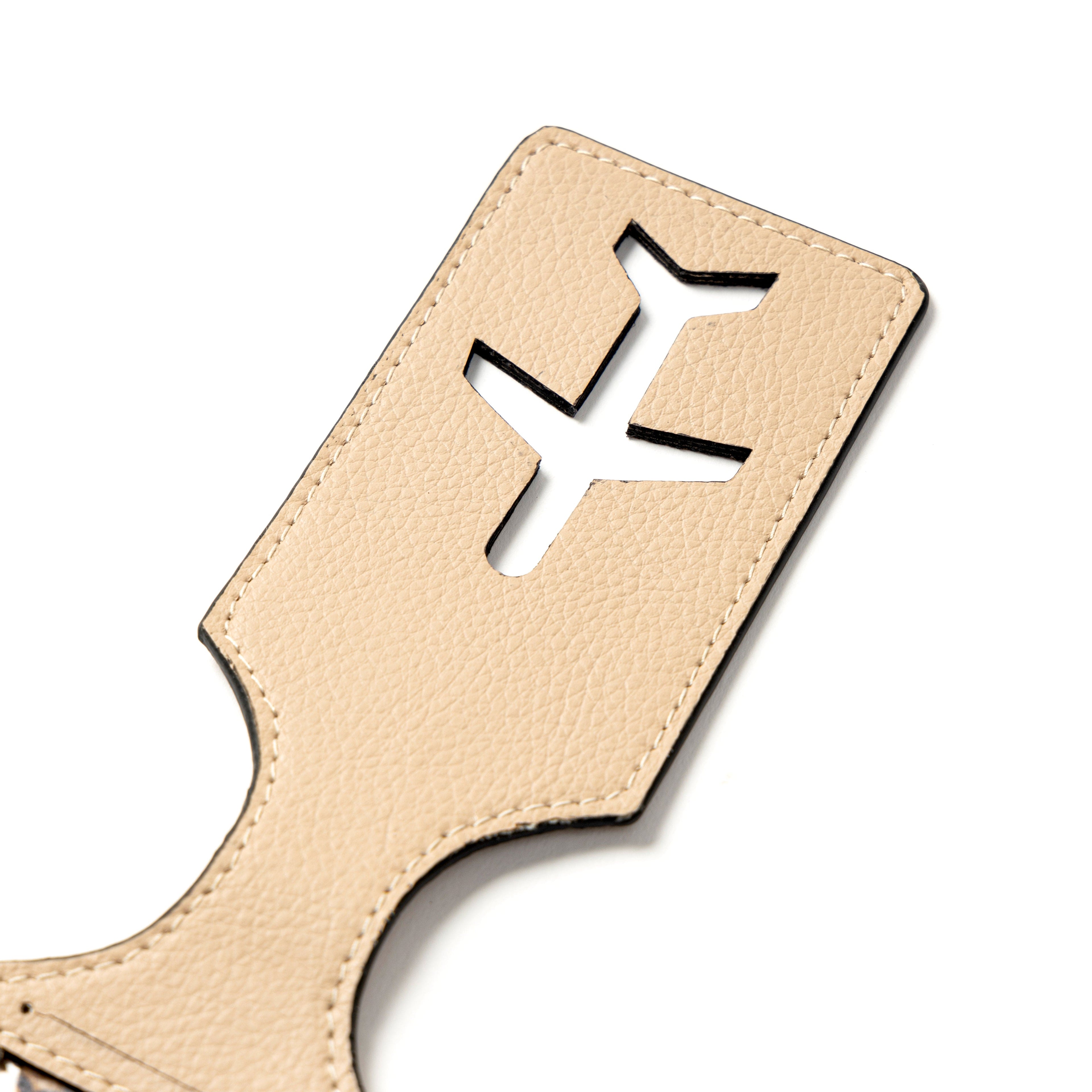Airplane Vegan Leather Travel Tag - Almond by Green Hermitage with Accents & Accessories, Corporate Products & Travel Accessories by Green Hermitage, sale at Kamakhyaa for sustainable fashion