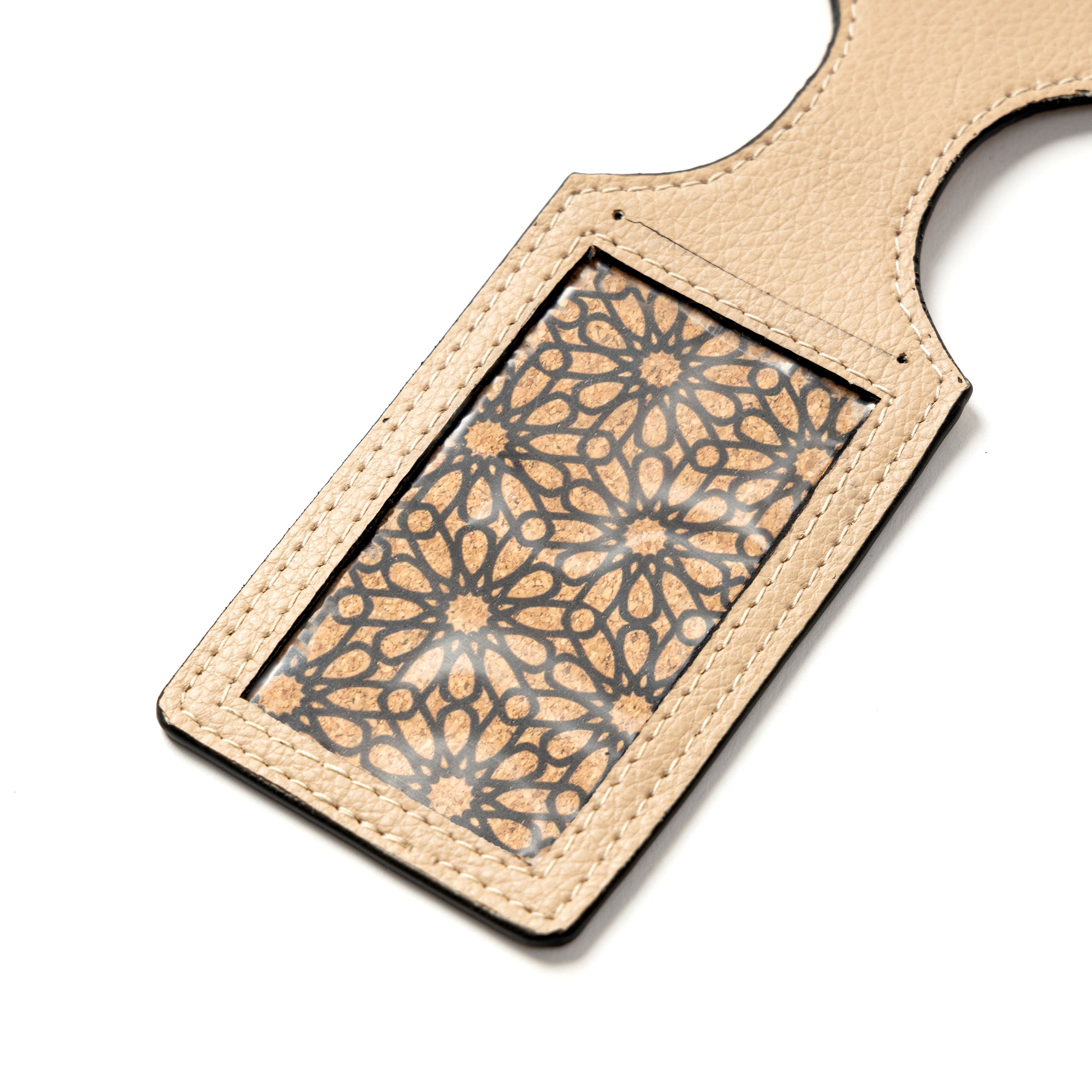Airplane Vegan Leather Travel Tag - Almond by Green Hermitage with Accents & Accessories, Corporate Products & Travel Accessories by Green Hermitage, sale at Kamakhyaa for sustainable fashion