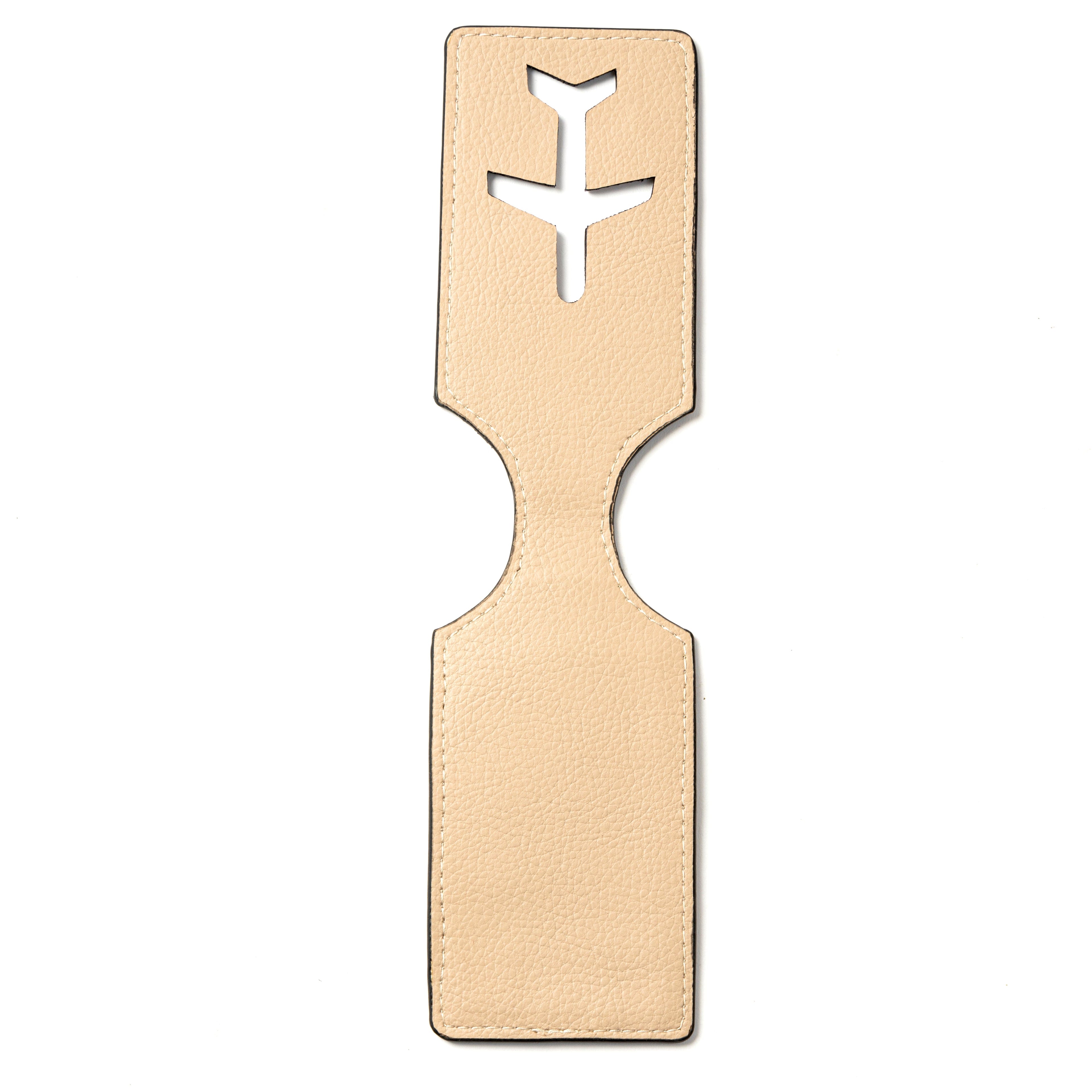 Airplane Vegan Leather Travel Tag - Almond by Green Hermitage with Accents & Accessories, Corporate Products & Travel Accessories by Green Hermitage, sale at Kamakhyaa for sustainable fashion