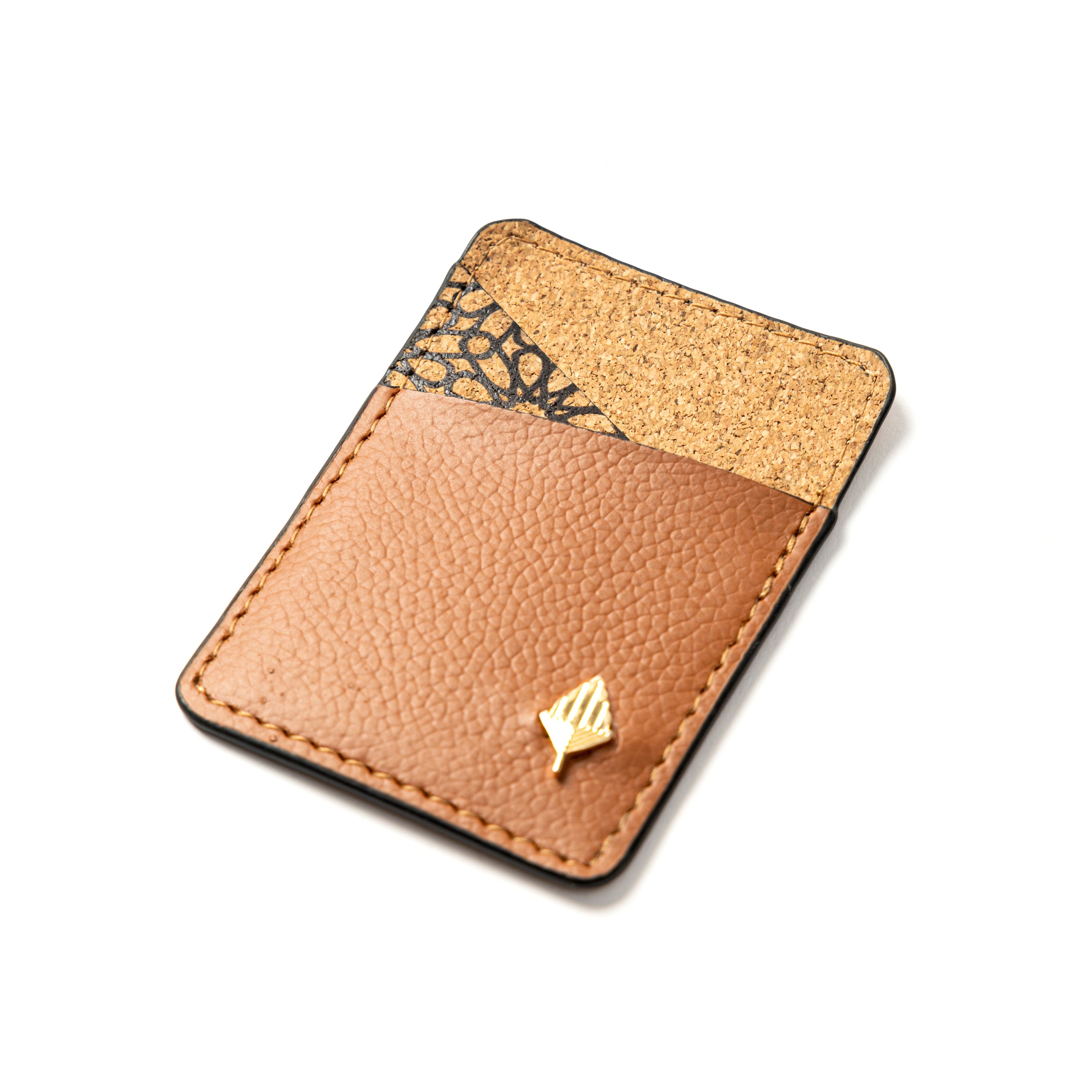 Theo Vegan Leather Cardholder - Tawny Brown by Green Hermitage with Accents & Accessories, Corporate Products & Travel Accessories by Green Hermitage at Kamakhyaa for sustainable fashion